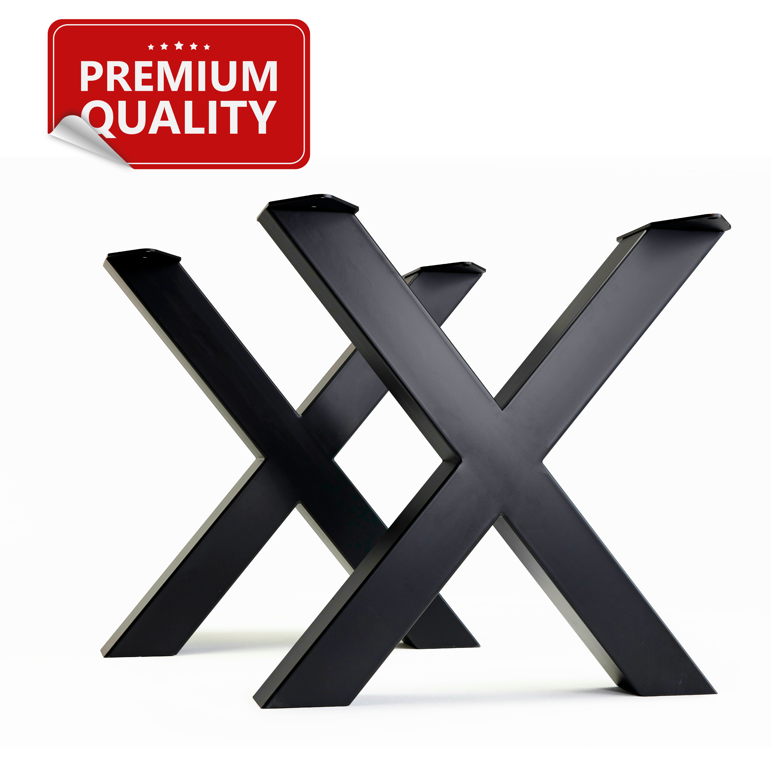 Heavy-Duty X-Shaped Table Legs – 11-Gauge Steel | Industrial Modern Design
