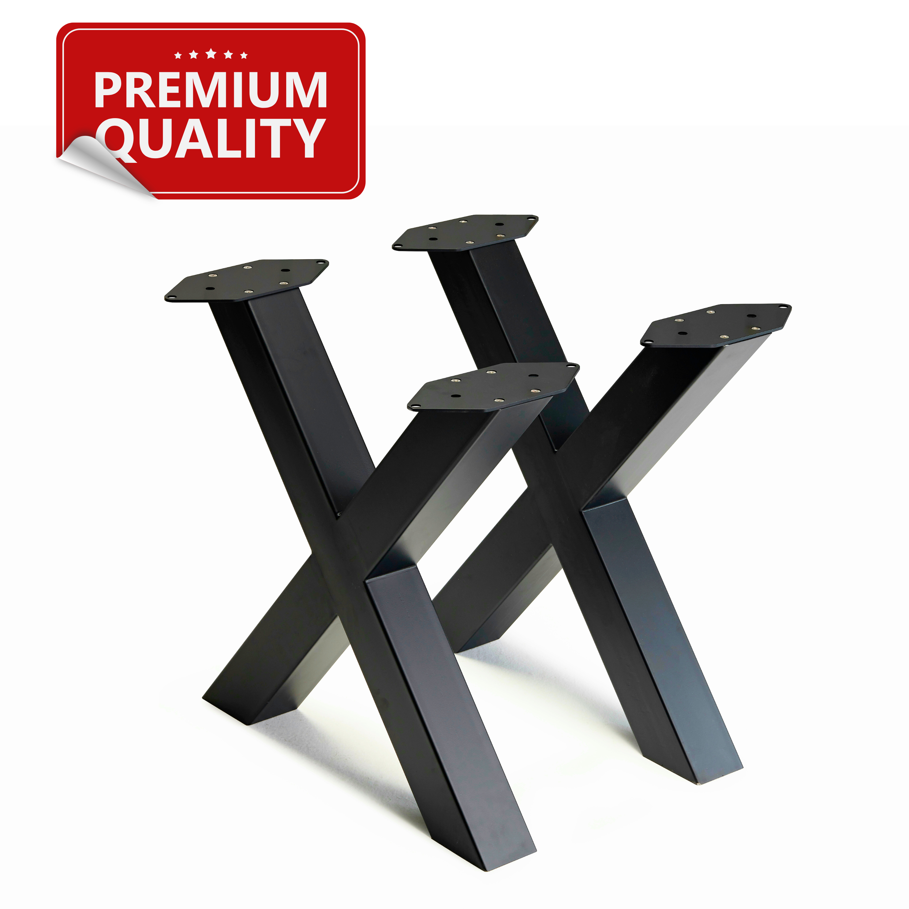 Heavy-Duty X-Shaped Table Legs – 11-Gauge Steel | Industrial Modern Design