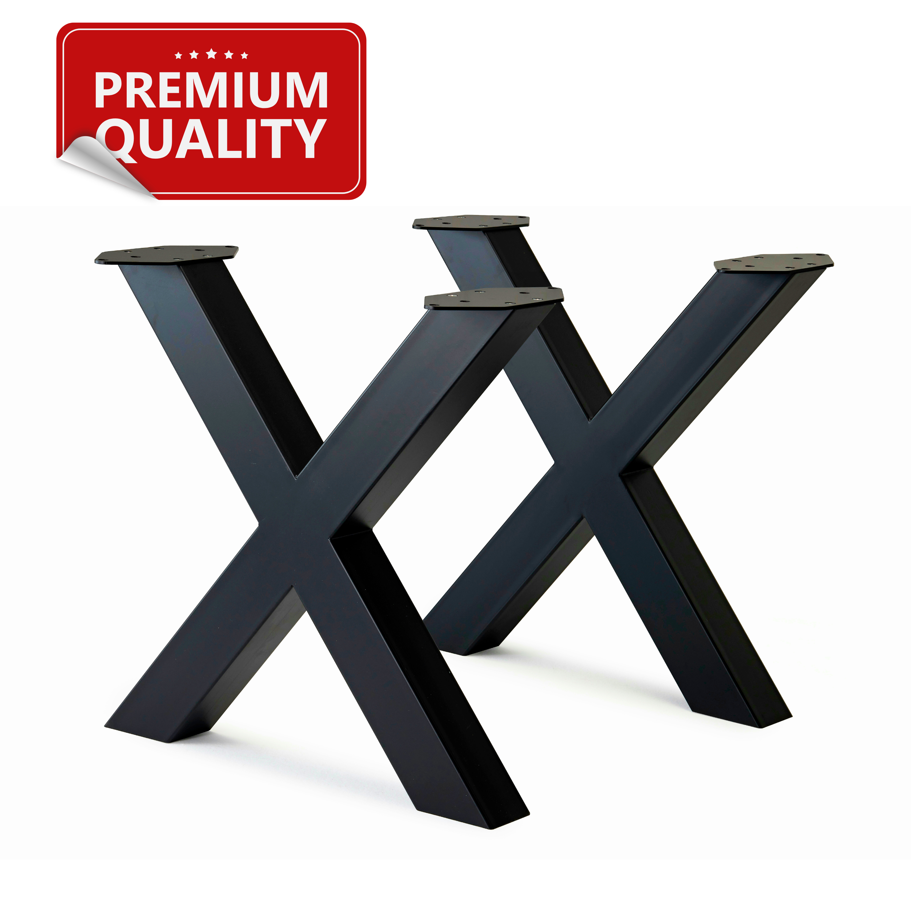 Heavy-Duty X-Shaped Table Legs – 11-Gauge Steel | Industrial Modern Design