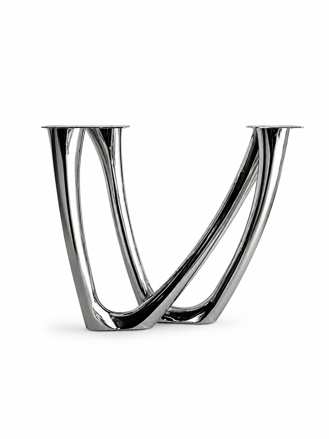 Stainless Steel -Standard Industrial Cross X Table Base – Premium Heavy-Duty Metal Leg Foundation Luxury Wood Tables