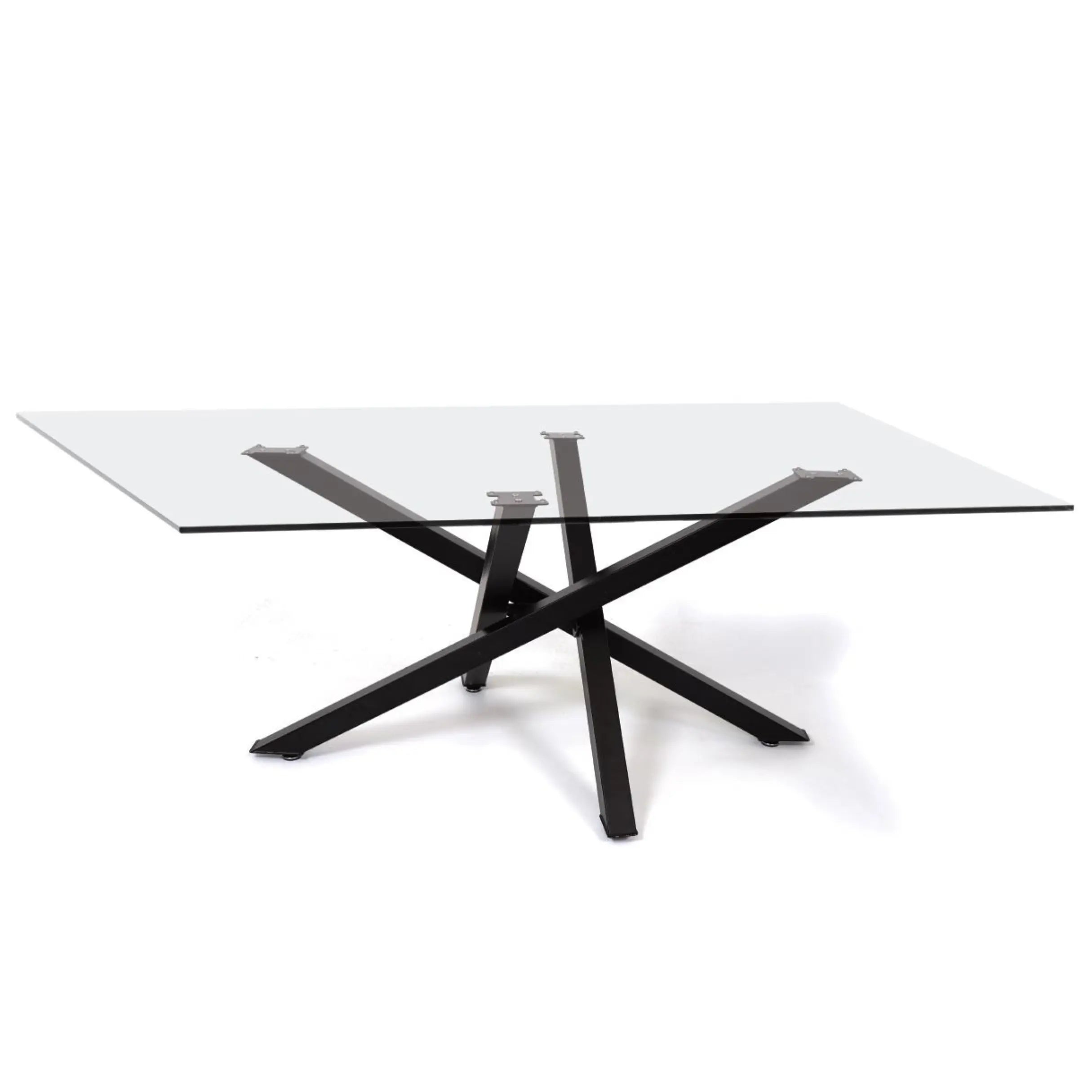Premium Crossed Metal Table Bases, Engineered for Strength, Support up to 1500 lbs, L 53'' x W 26''x H 28'' Luxury Wood Tables