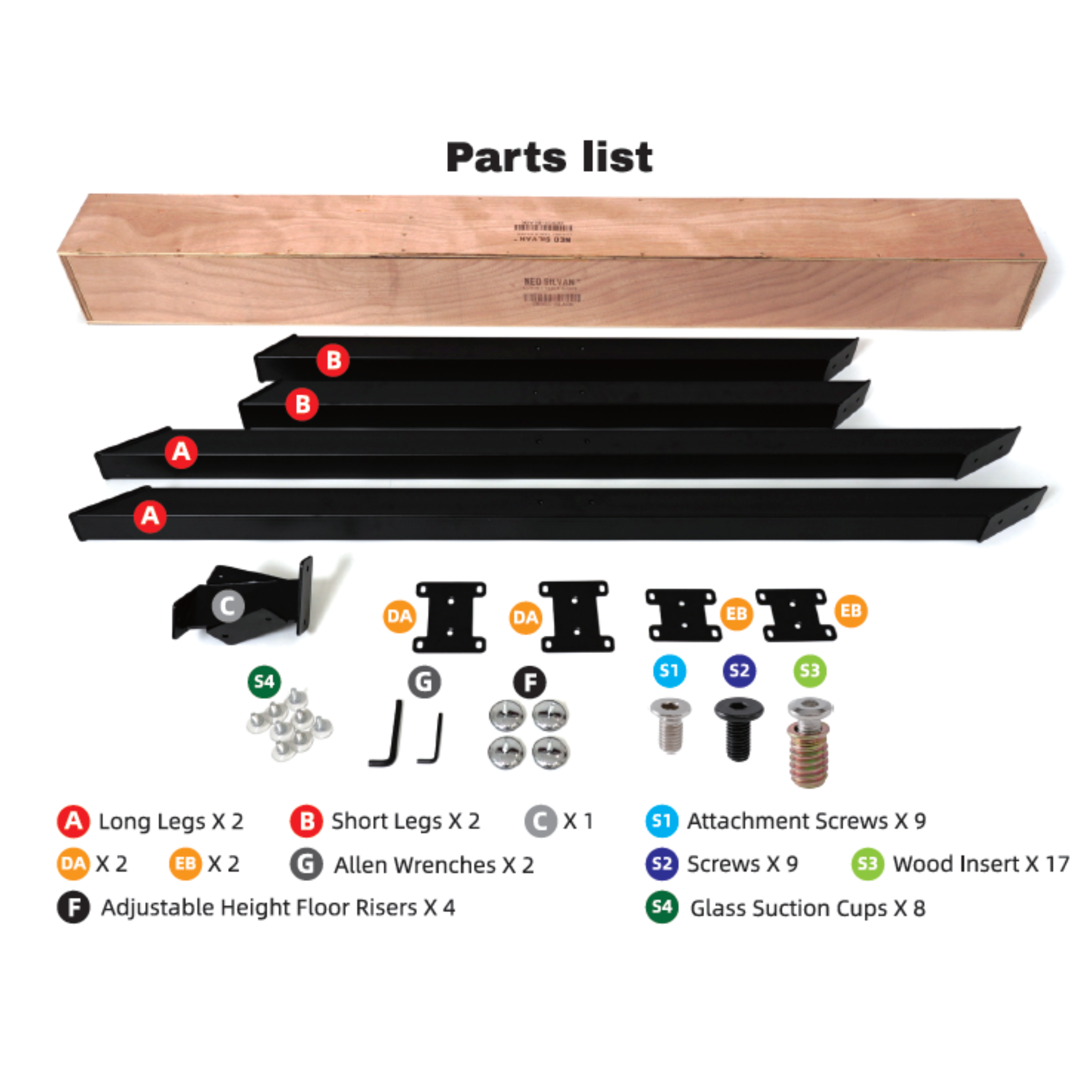 Premium Crossed Metal Table Bases, Engineered for Strength, Support up to 1500 lbs, L 53'' x W 31.5''x H 28''