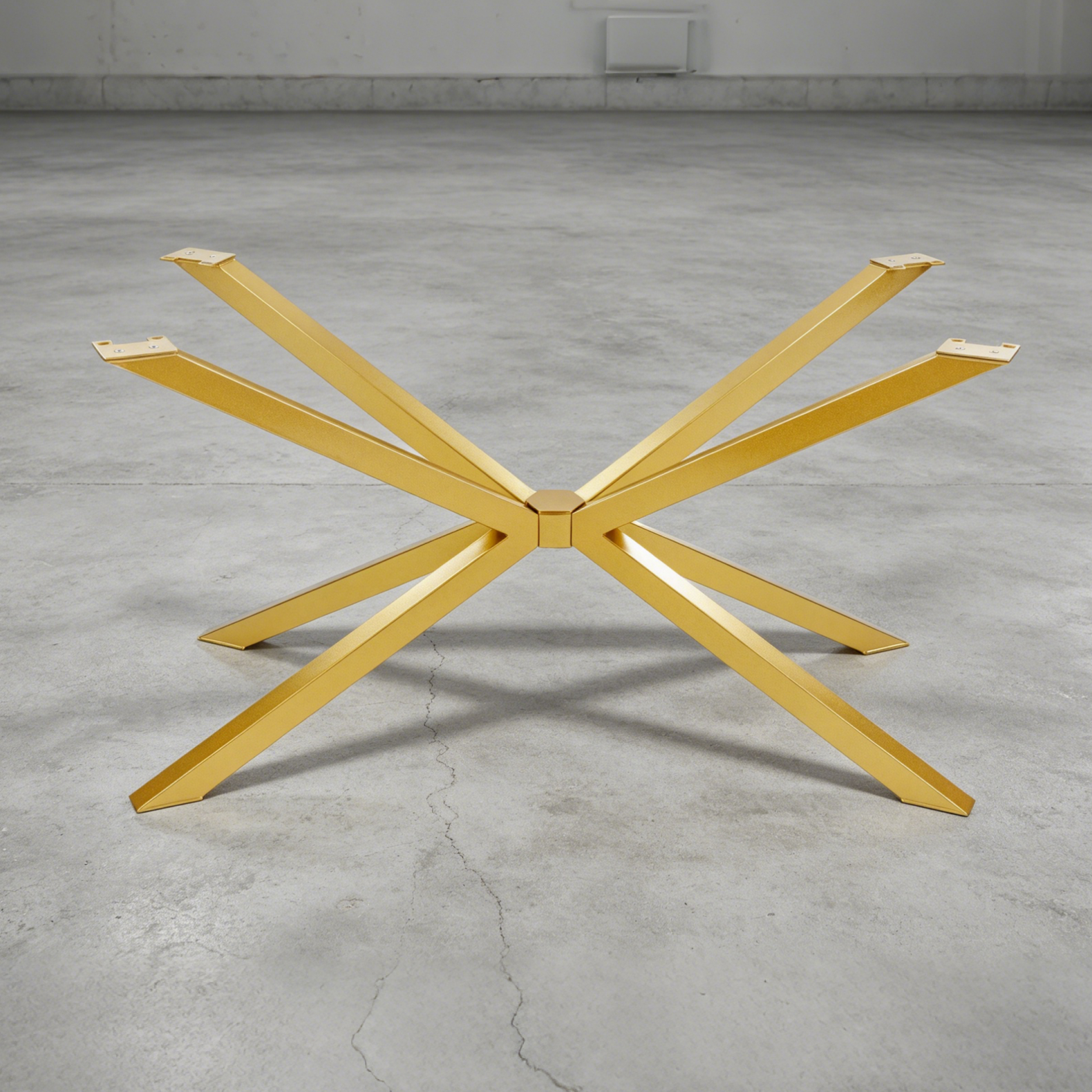 Gold-Standard Industrial Black Spider Table Base – Premium Heavy-Duty Metal Leg Foundation Luxury Wood Tables