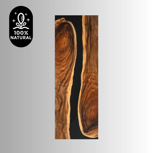 10ft Black Walnut Finish Style Resin Epoxy River Dining Table Luxury Wood Tables