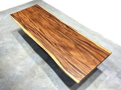 （副本）One of a Kind Straight Edge Acacia Dining Table 116'' Luxury Wood Tables