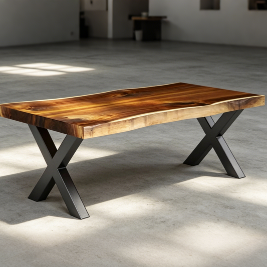 Bench&Coffee Legs X-Shaped Steel Bench Legs Luxury Wood Tables