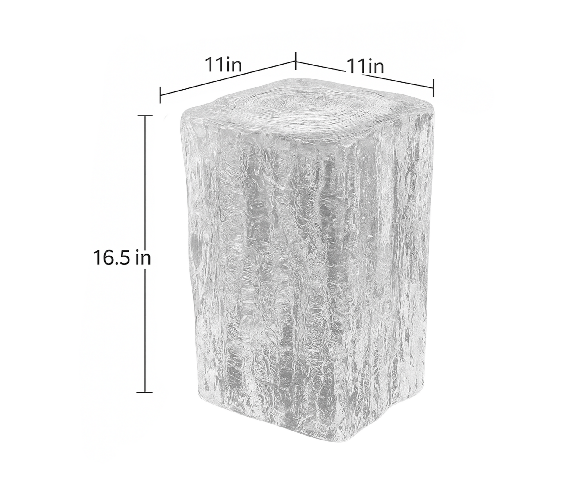 Round Epoxy Clear Resin Side Table Luxury Wood Tables