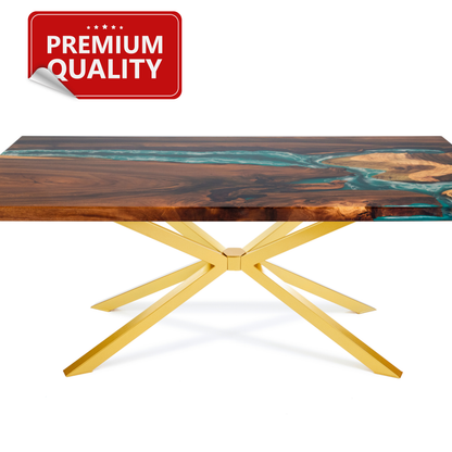 Gold-Standard Industrial Black Spider Table Base – Premium Heavy-Duty Metal Leg Foundation