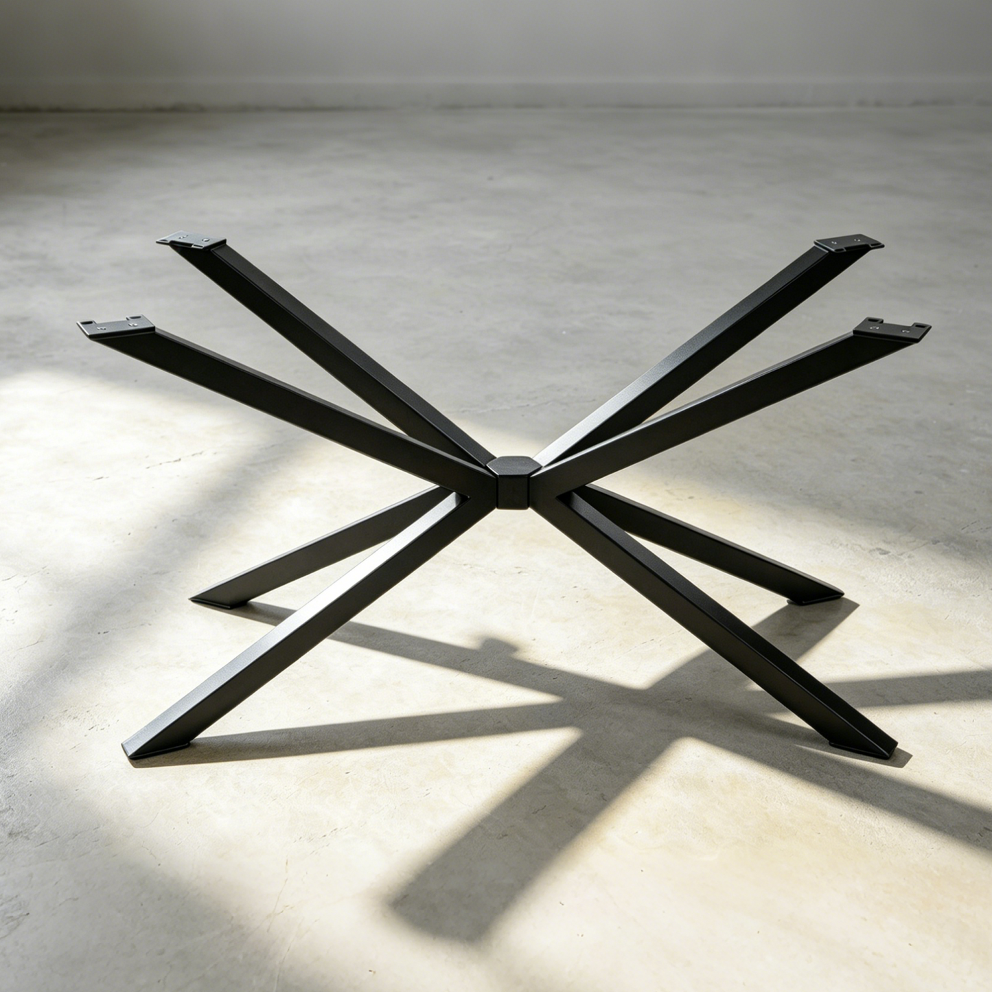 Modern Industrial Black Spider Steel Dining Table Legs Luxury Wood Tables
