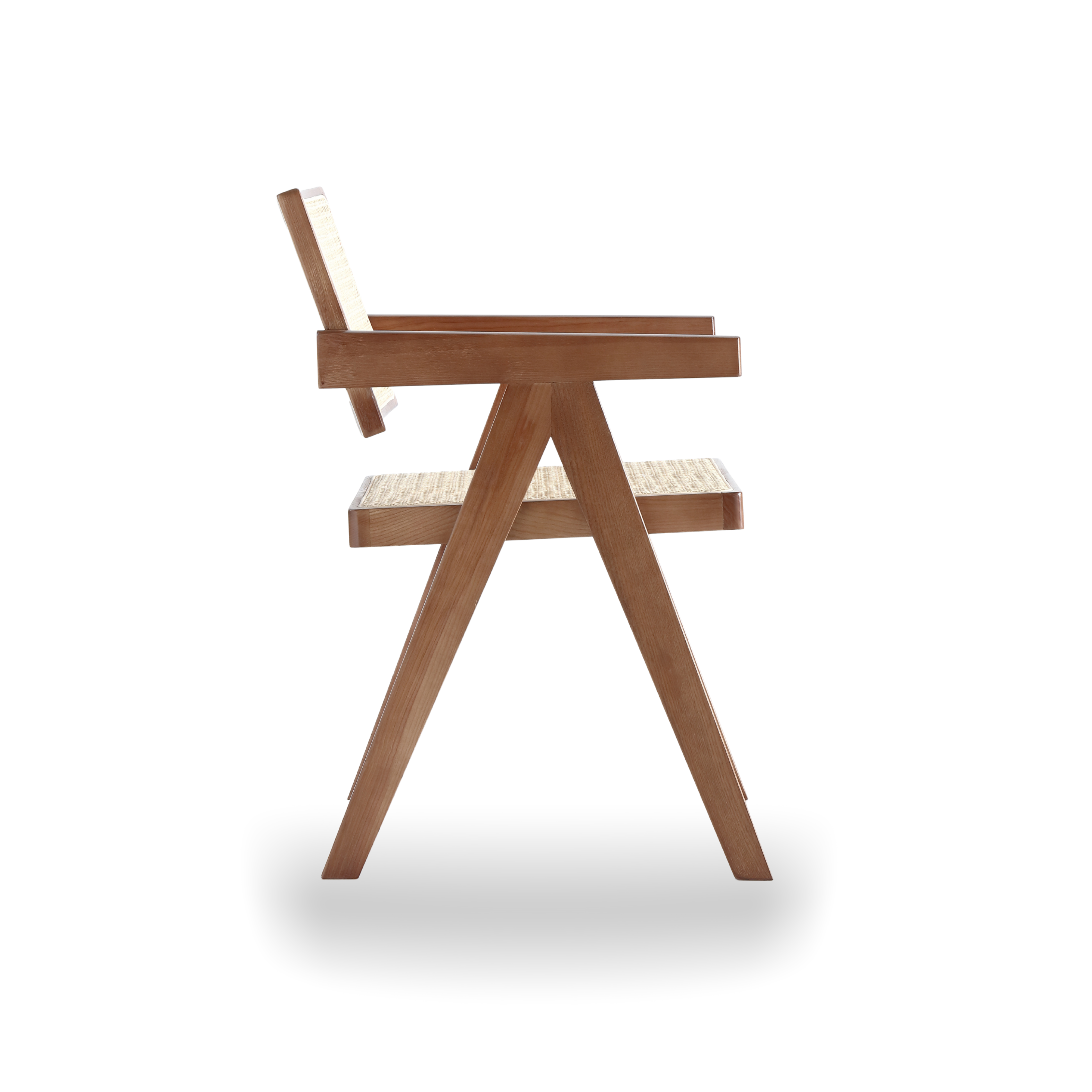 Pierre Jeanneret Woven Cane Solid Wood Chair LuxuryChairWholesale