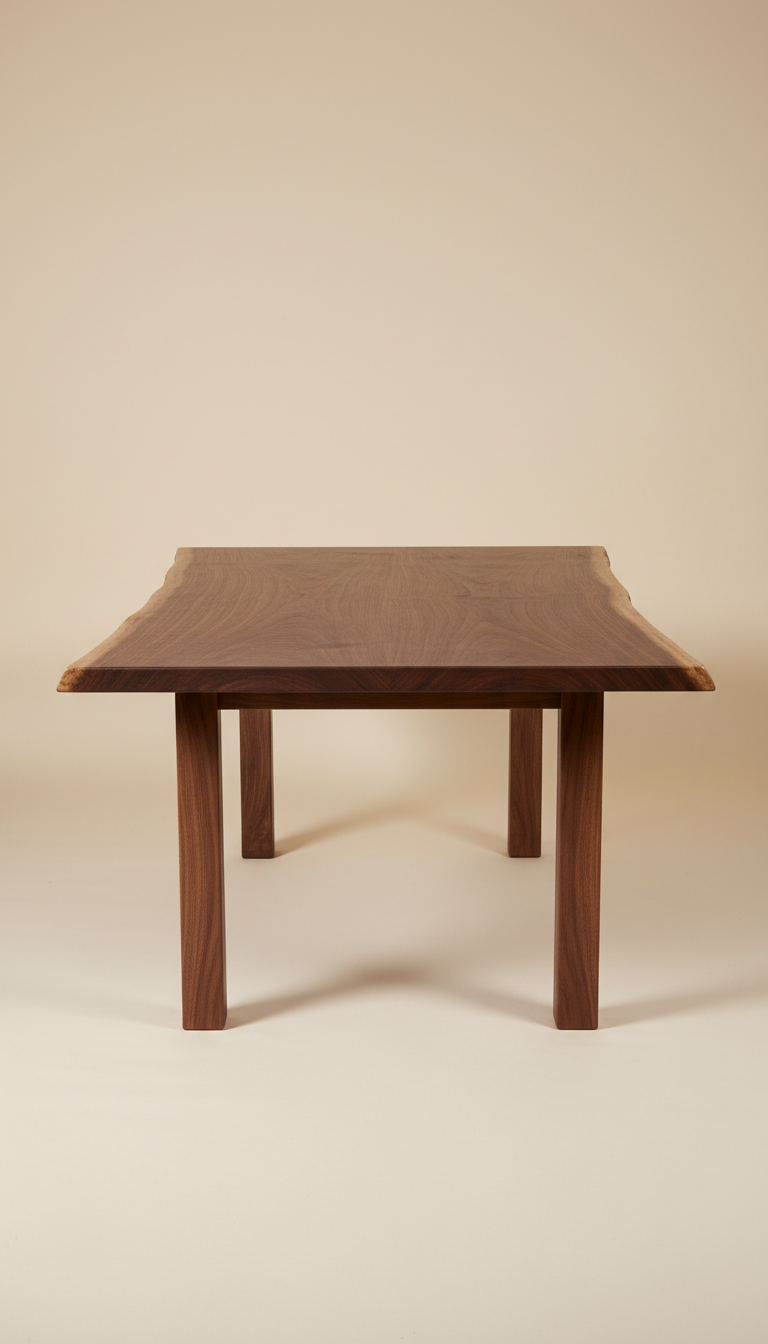 Live Edge Walnut Dining Table Luxury Wood Tables