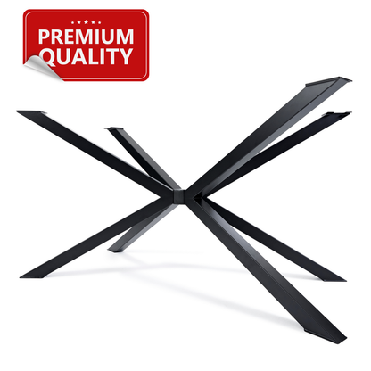 Modern Industrial Black Spider Steel Dining Table Legs