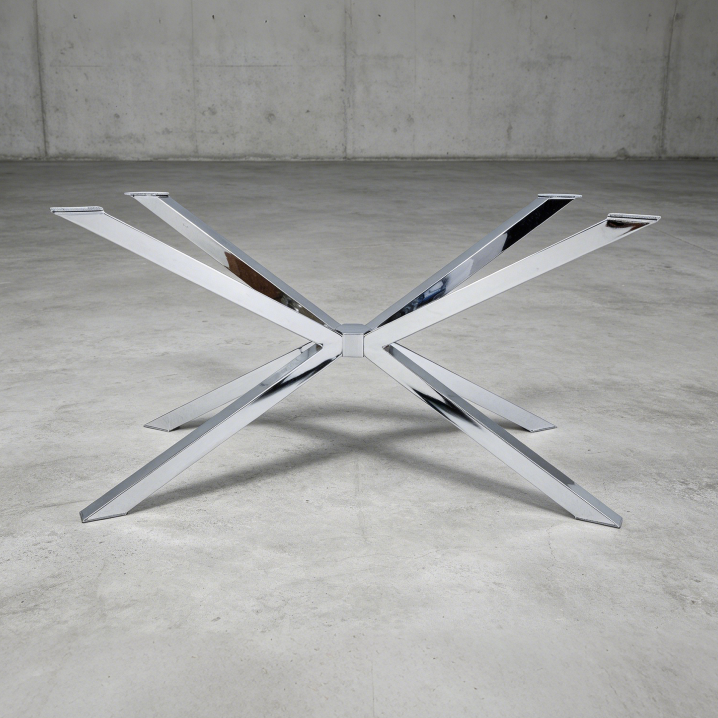 Stainless Steel -Standard Industrial Black Spider Table Base – Premium Heavy-Duty Metal Leg Foundation Luxury Wood Tables