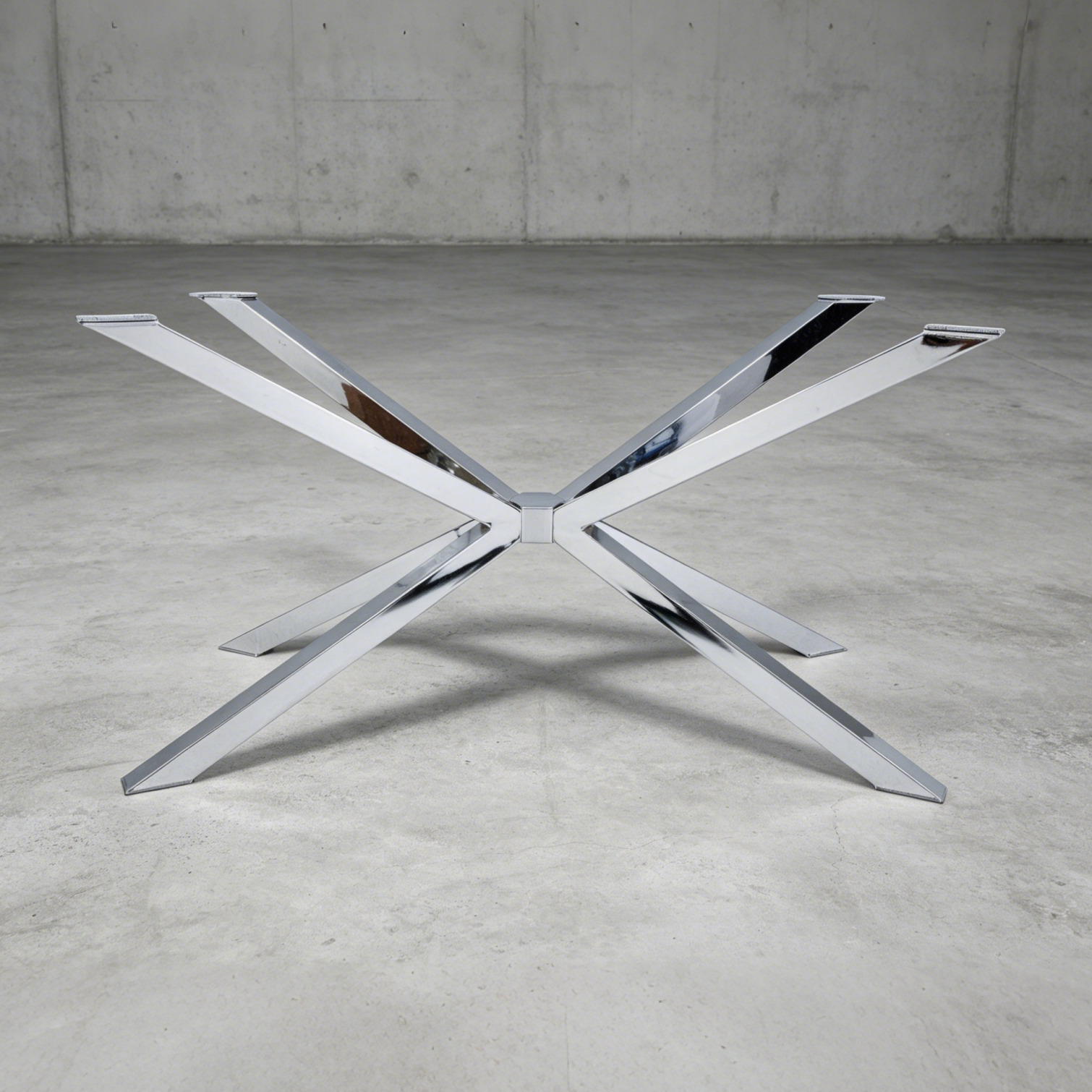Stainless Steel -Standard Industrial Black Spider Table Base – Premium Heavy-Duty Metal Leg Foundation Luxury Wood Tables