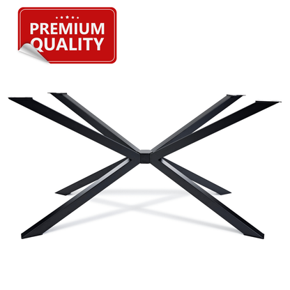 Modern Industrial Black Spider Steel Dining Table Legs