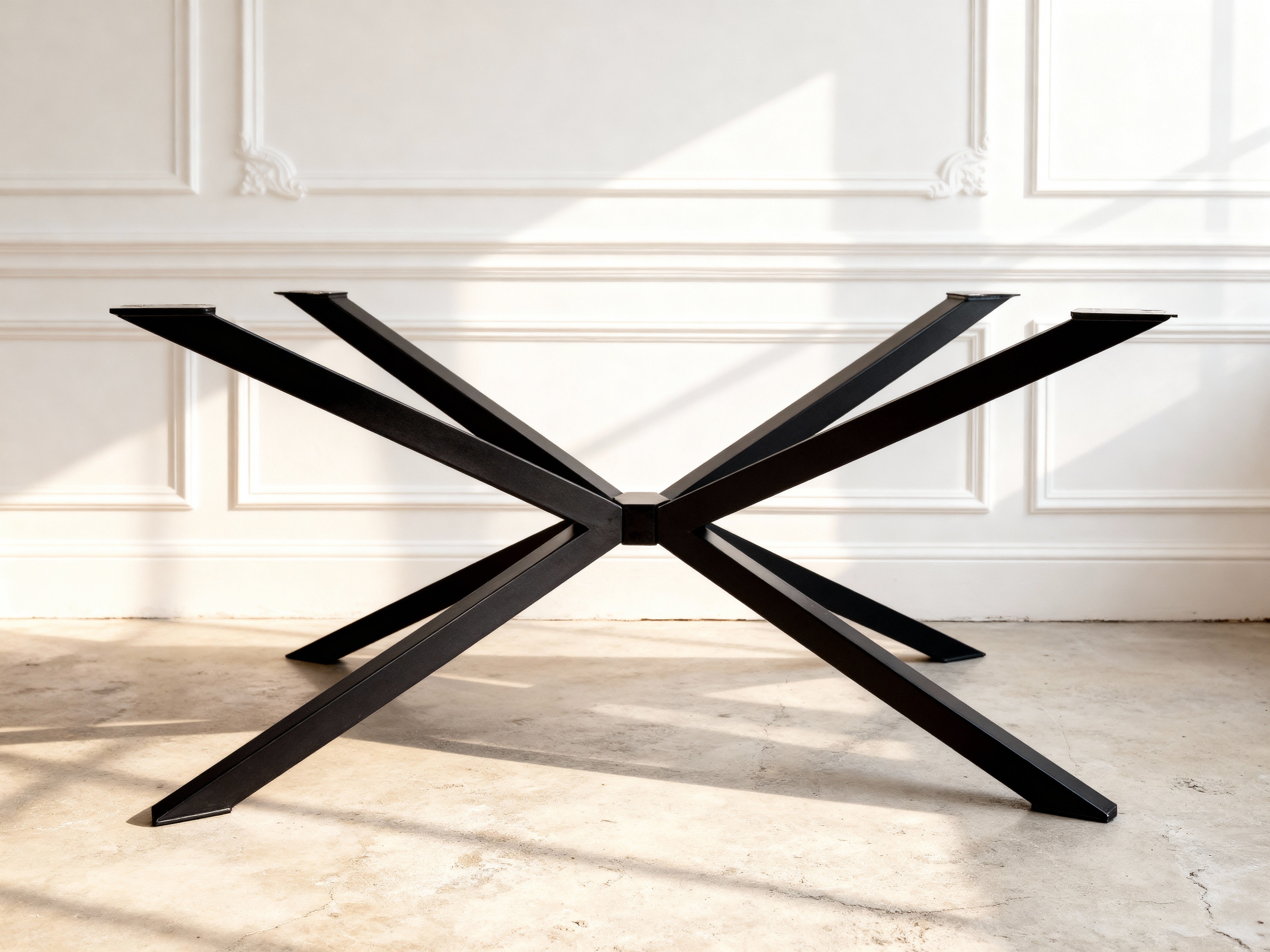 Spider Table Base –  Heavy-Duty Steel, 1500 lbs Capacity Luxury Wood Tables