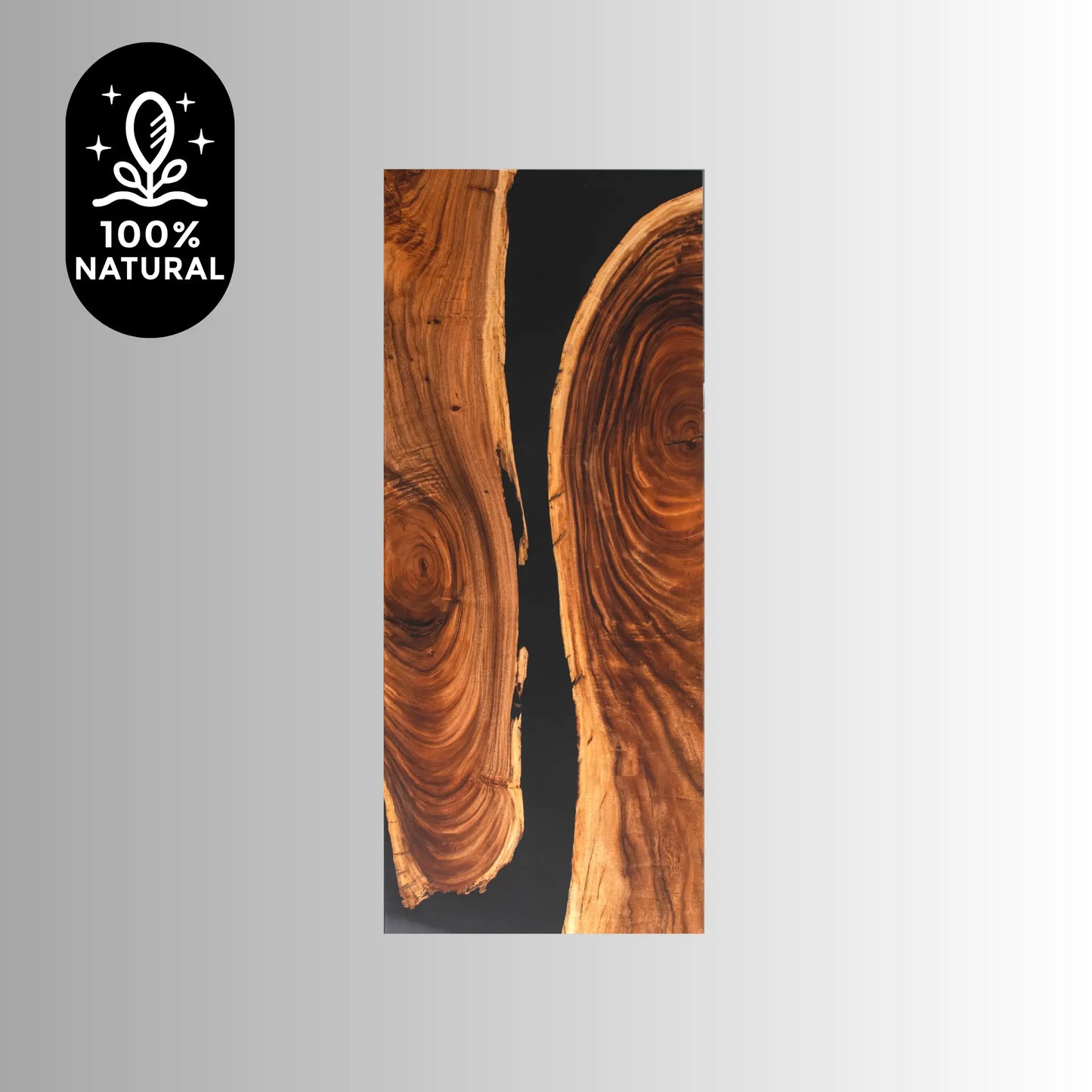 8ft Black Walnut Finish Style Resin Epoxy River Dining Table Luxury Wood Tables