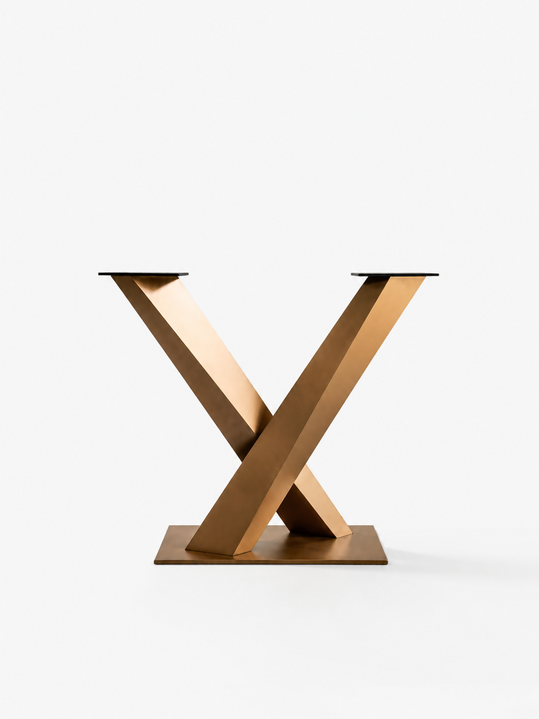 Stainless Steel -Standard Industrial Cross X Table Base – Premium Heavy-Duty Metal Leg Foundation Luxury Wood Tables
