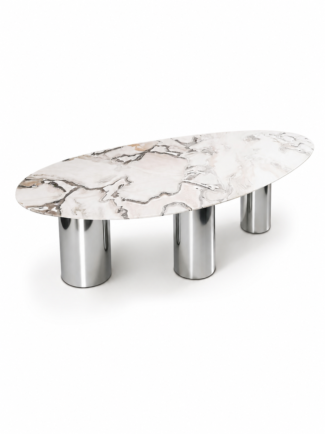 100% Natural Snow White Stone Look | Luxury Stone Dining Tables | Porcelain, Sintered Stone & Marble Look Tables Luxury Wood Tables