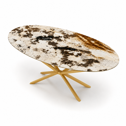 100% Natural Warm Cream Stone Look | Luxury Stone Dining Tables | Porcelain, Sintered Stone & Marble Look Tables Luxury Wood Tables