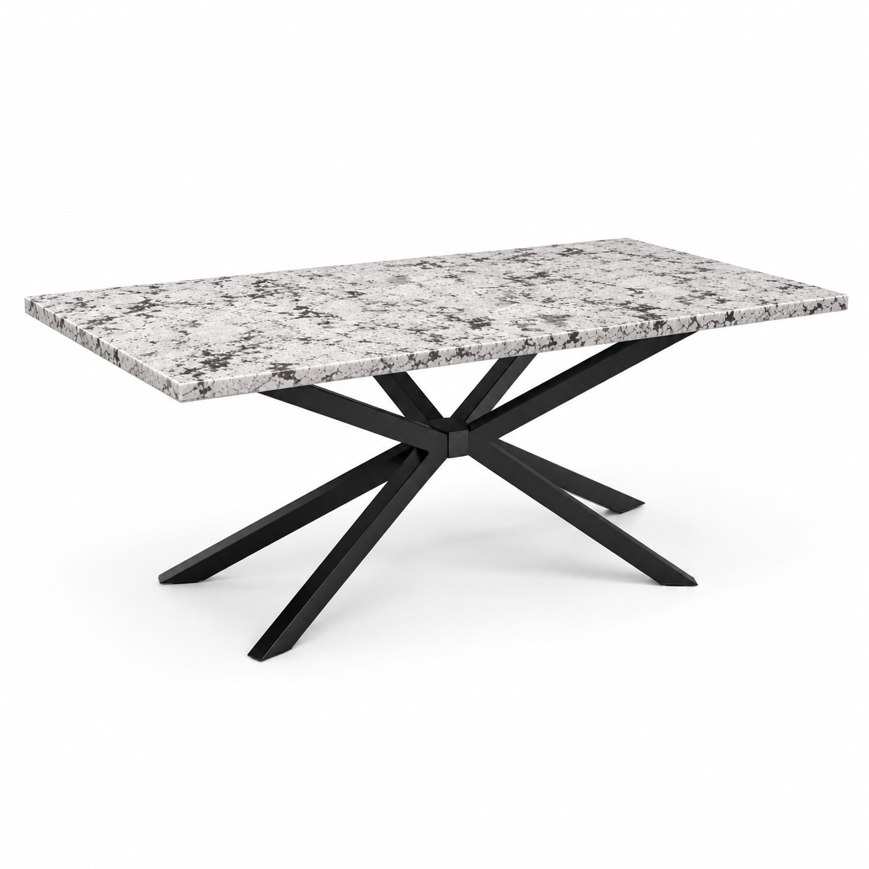 100% Natural Black Snow Stone Look | Luxury Stone Dining Tables | Porcelain, Sintered Stone & Marble Look Tables Luxury Wood Tables