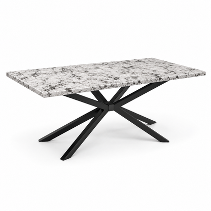 100% Natural Black Snow Stone Look | Luxury Stone Dining Tables | Porcelain, Sintered Stone & Marble Look Tables Luxury Wood Tables