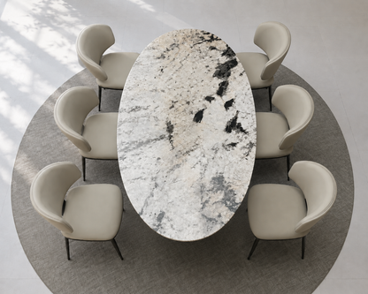100% Natural Black Snow Stone Look | Luxury Stone Dining Tables | Porcelain, Sintered Stone & Marble Look Tables Luxury Wood Tables