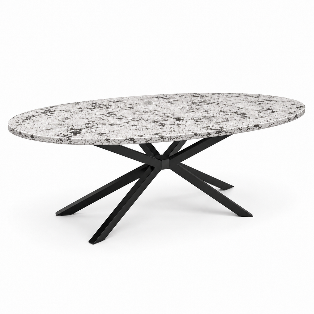 100% Natural Black Snow Stone Look | Luxury Stone Dining Tables | Porcelain, Sintered Stone & Marble Look Tables Luxury Wood Tables
