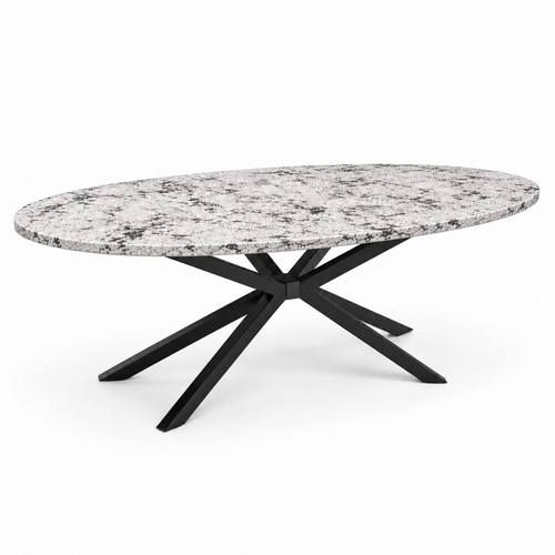 100% Natural Black Snow Stone Look | Luxury Stone Dining Tables | Porcelain, Sintered Stone & Marble Look Tables Luxury Wood Tables