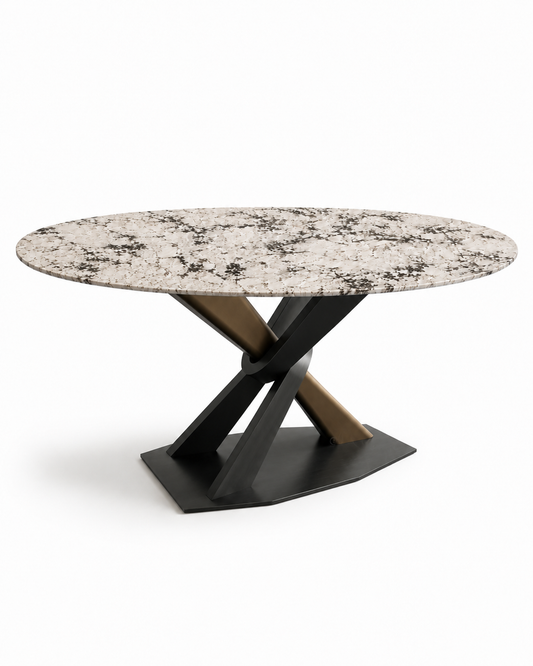 Stainless Steel -Standard Industrial Designer Table Base – Premium Heavy-Duty Metal Leg Foundation Luxury Wood Tables