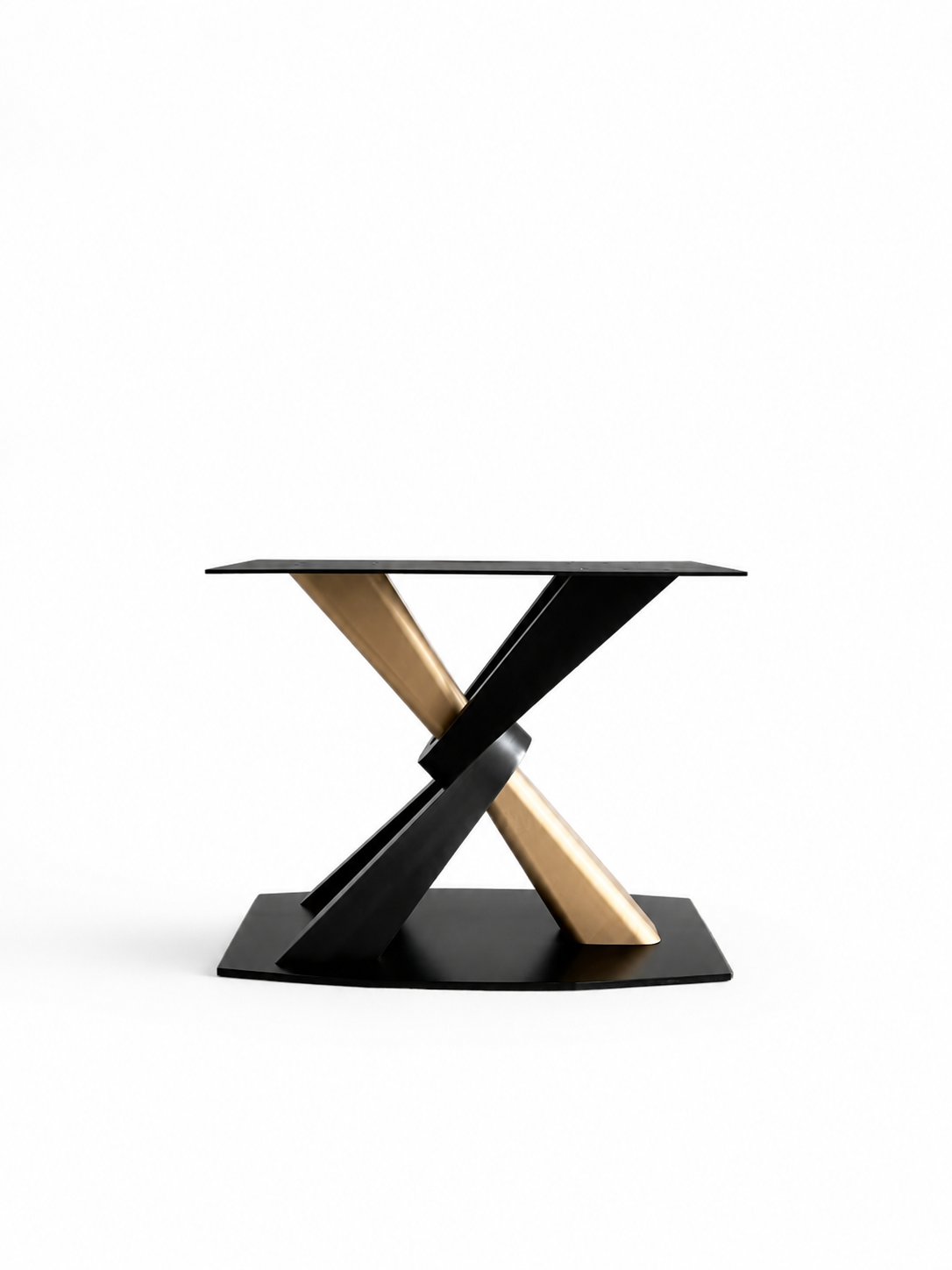 Stainless Steel -Standard Industrial Designer Table Base – Premium Heavy-Duty Metal Leg Foundation Luxury Wood Tables