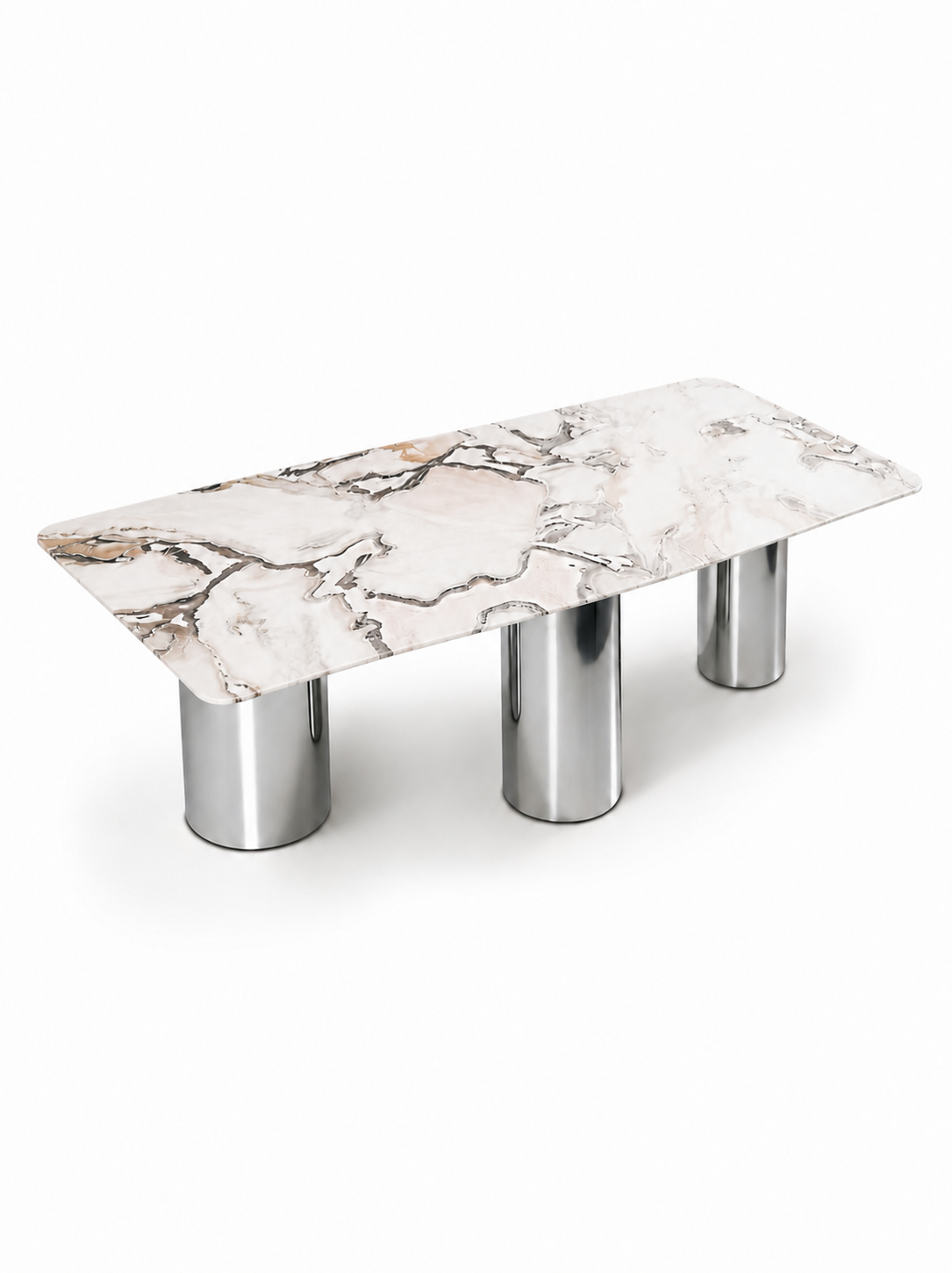100% Natural Snow White Stone Look | Luxury Stone Dining Tables | Porcelain, Sintered Stone & Marble Look Tables Luxury Wood Tables