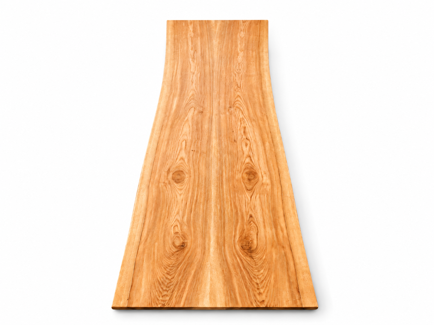 One of a Kind Straight Edge Ashwood Dining Table 140'' Luxury Wood Tables