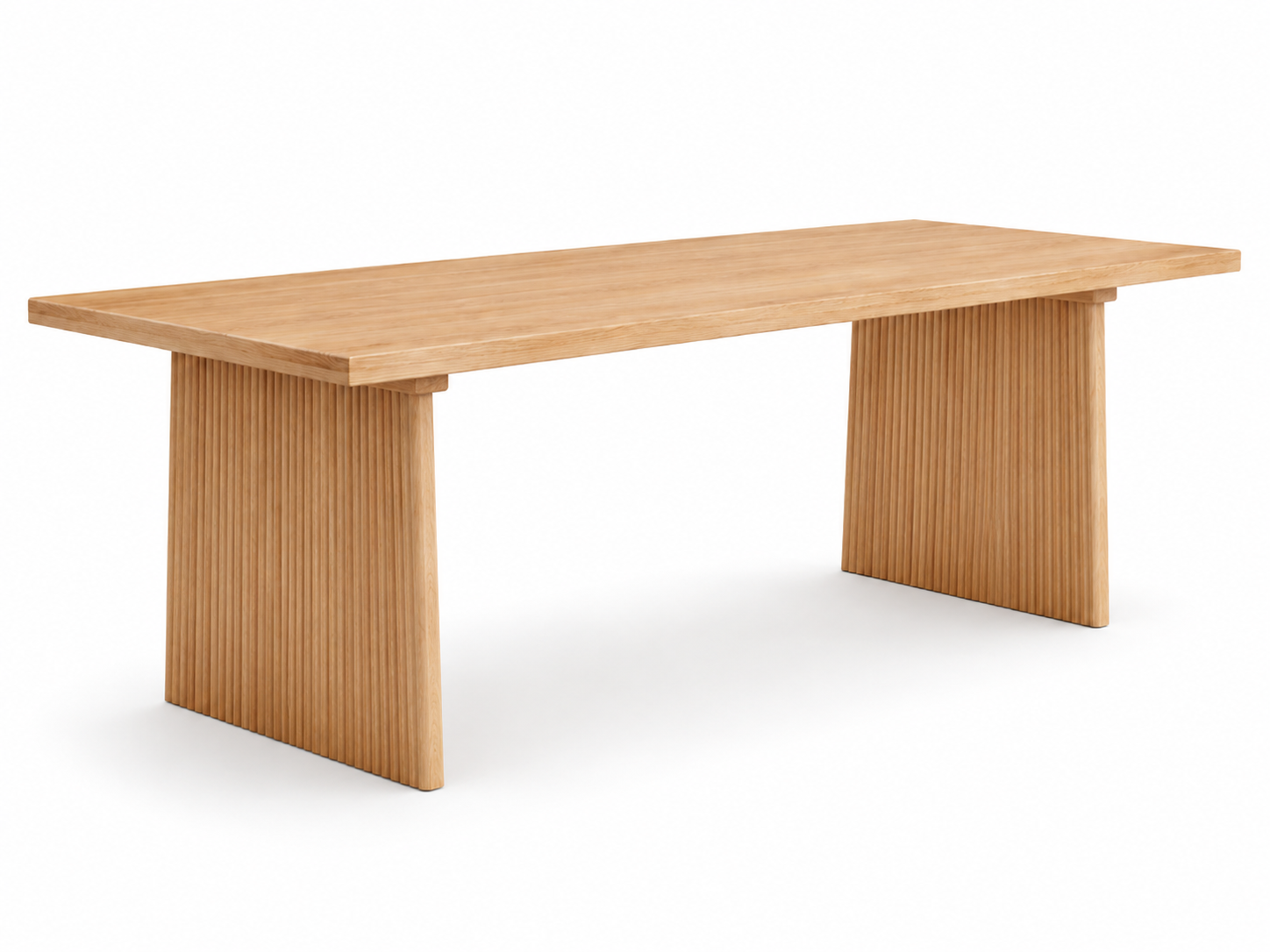 One of a Kind Straight Edge Ashwood Dining Table 8ft-10ft Luxury Wood Tables