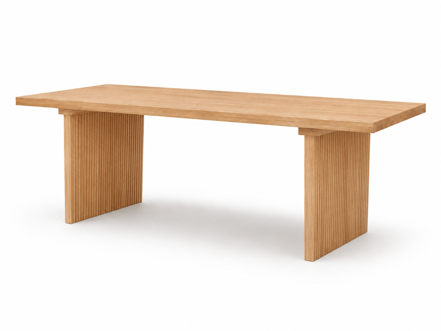 One of a Kind Straight Edge Ashwood Dining Table 8ft-10ft Luxury Wood Tables