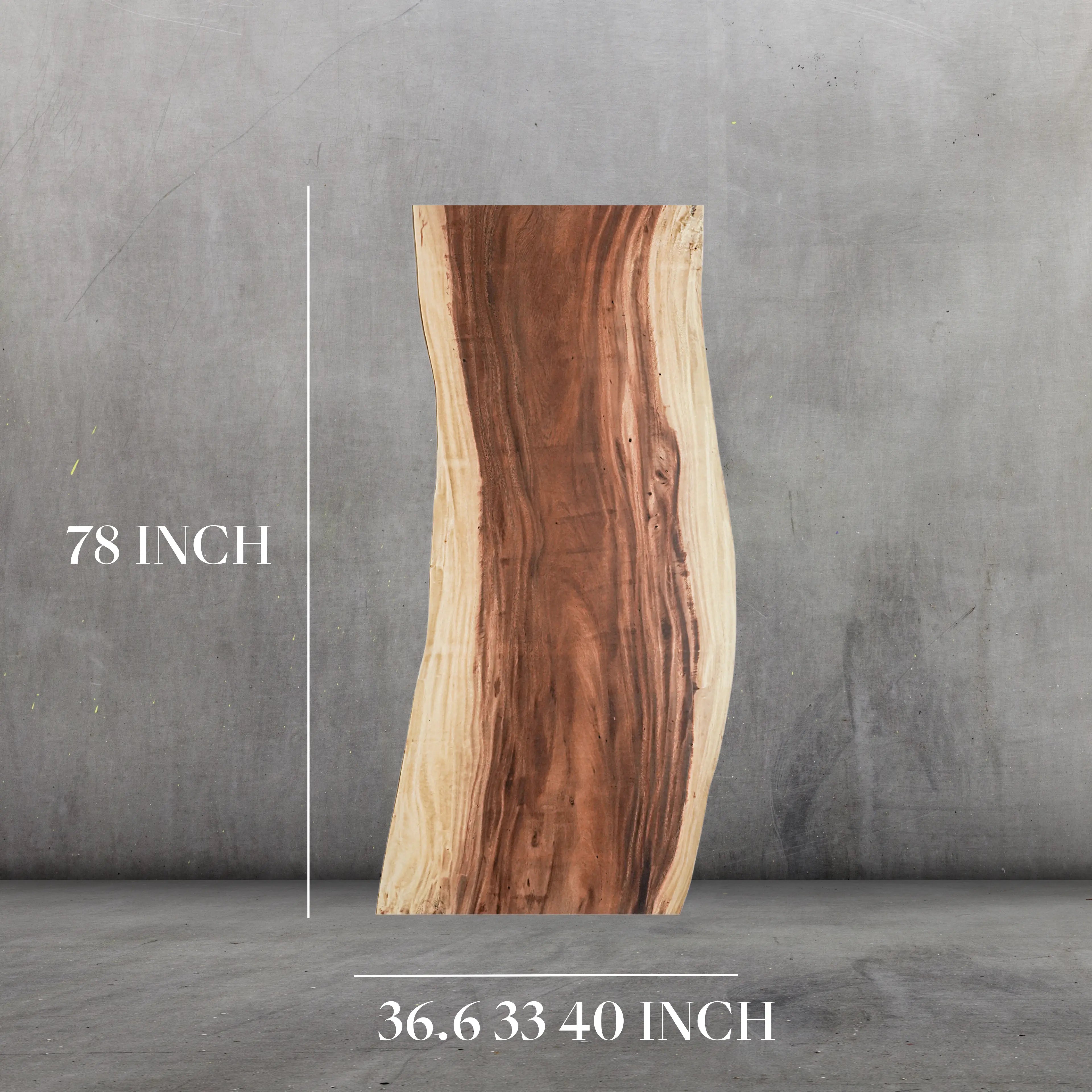 INSTOCK 6.5 FT/78''(Length) X 36.6''(Width) Live edge Handmade Acacia Wood Table Luxury Wood Tables