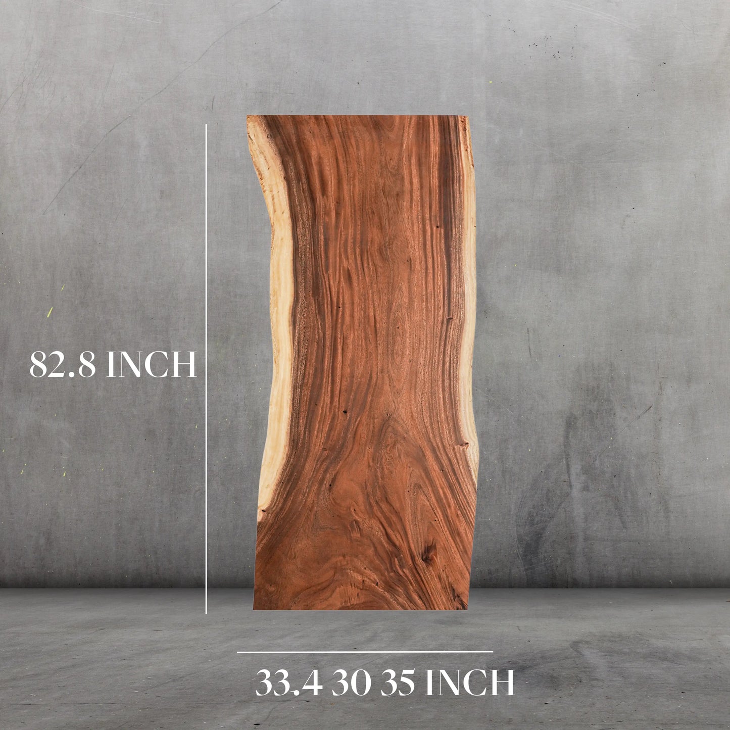 INSTOCK 6.9 FT/82.8''(Length) X 33''(Width) Live edge Handmade Acacia Wood Table Luxury Wood Tables