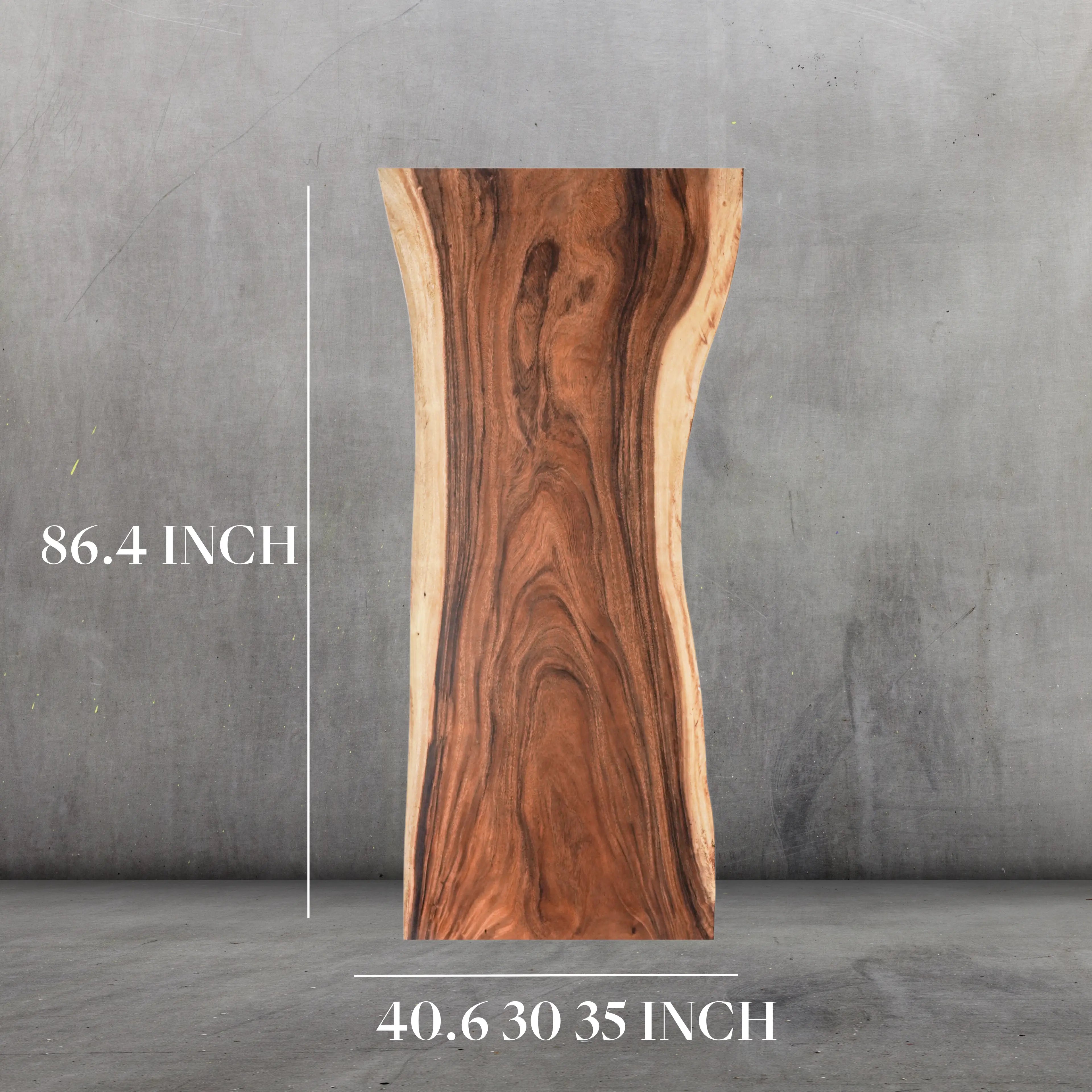 INSTOCK 7.2 FT/86.4''(Length) X 33''(Width) Live edge Handmade Acacia Wood Table Luxury Wood Tables