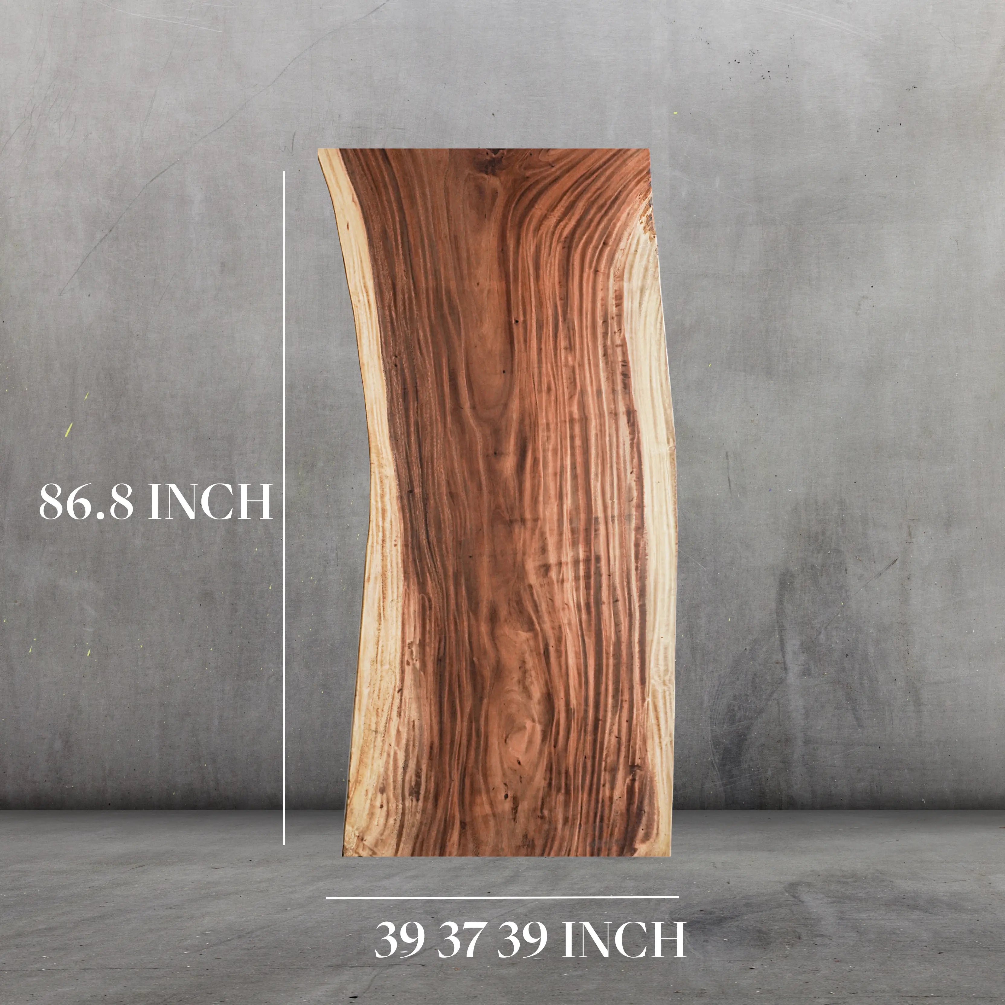 INSTOCK 7.2 FT/86.4''(Length) X 37''(Width) Live edge Handmade Acacia Wood Table Luxury Wood Tables