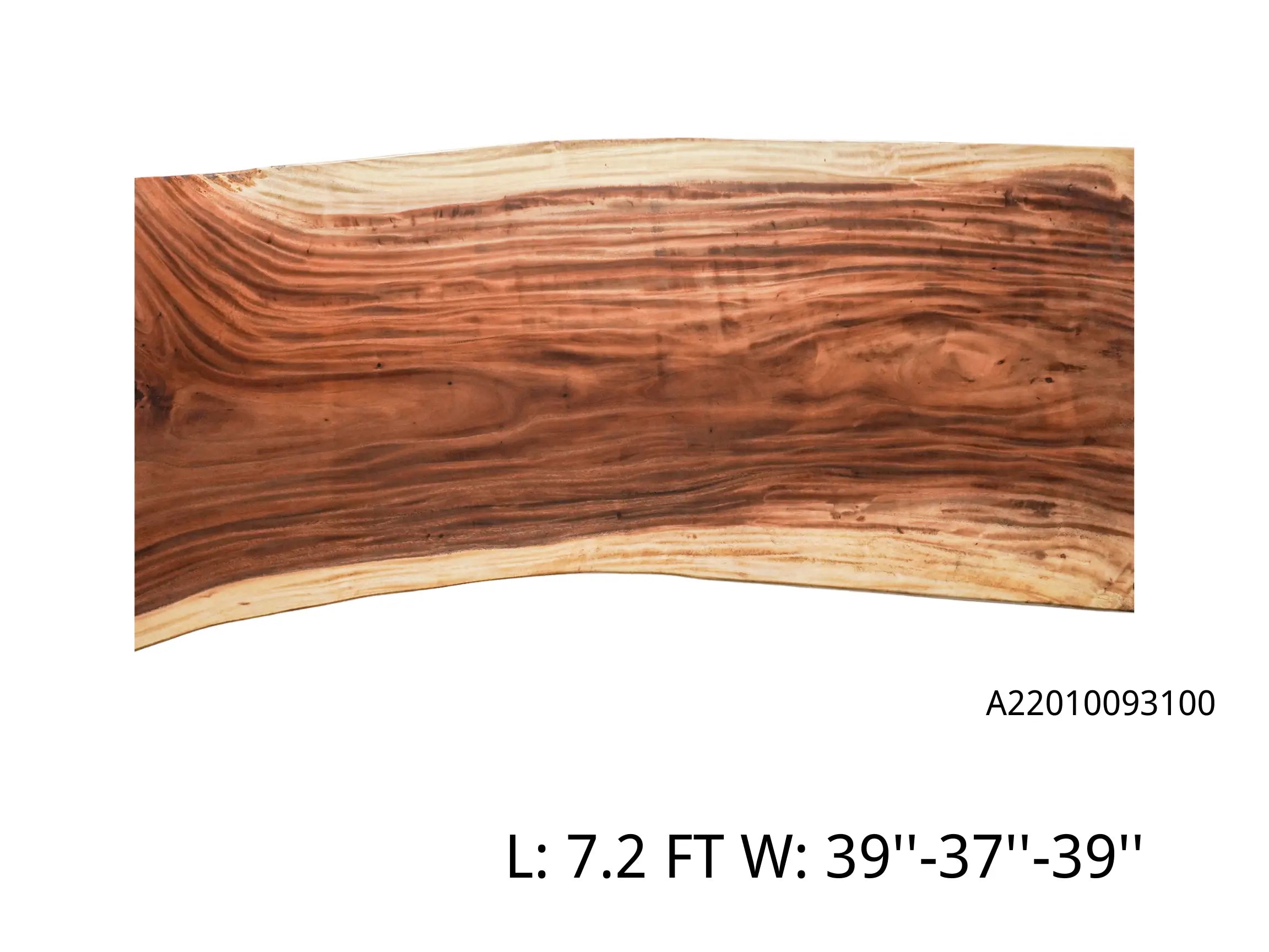 INSTOCK 7.2 FT/86.4''(Length) X 37''(Width) Live edge Handmade Acacia Wood Table Luxury Wood Tables