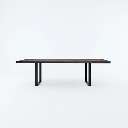 INSTOCK 9ft Blue Ocean Style Resin Epoxy River Table Luxury Wood Tables