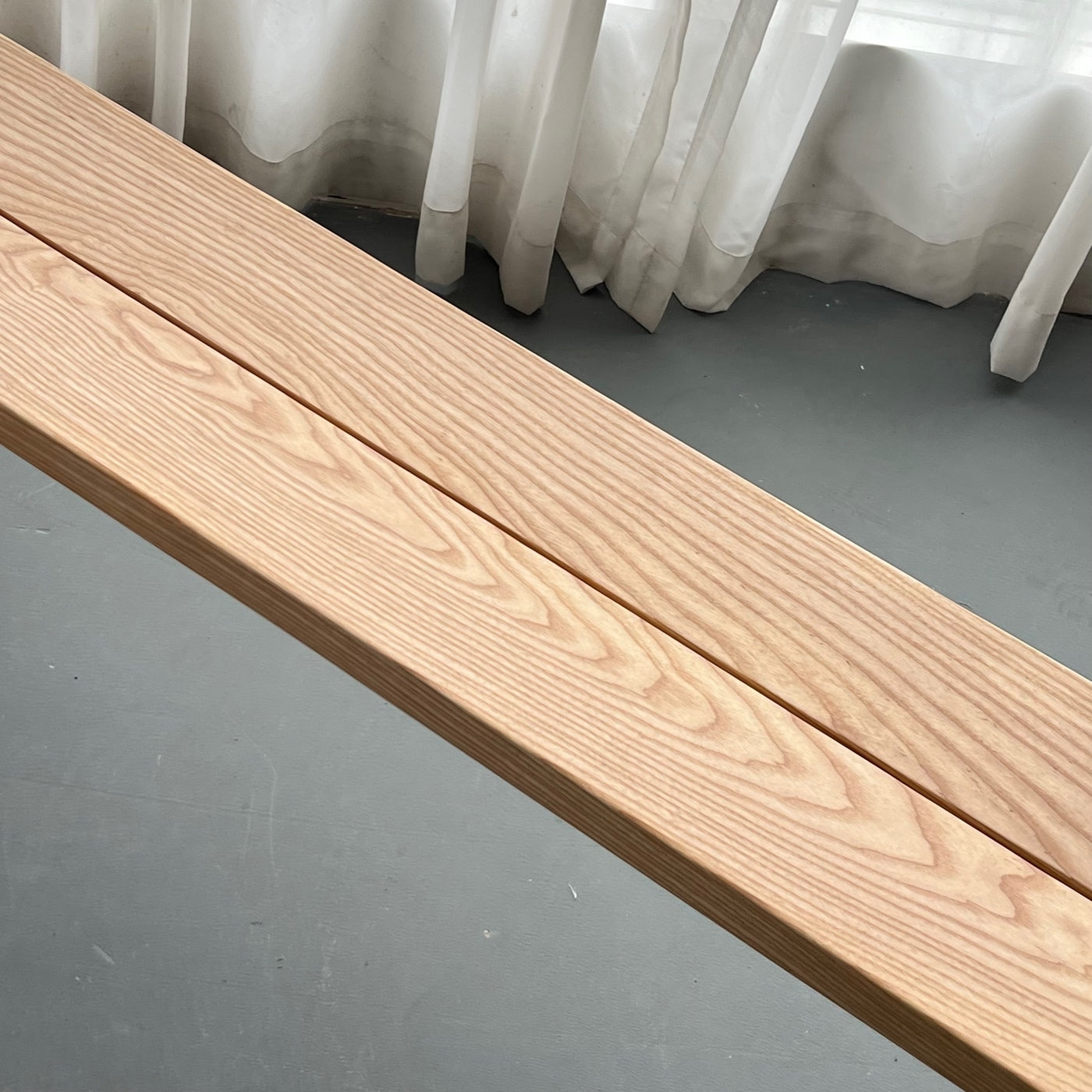 Ashwood Bench Waterfall Design - Live Edge Furniture