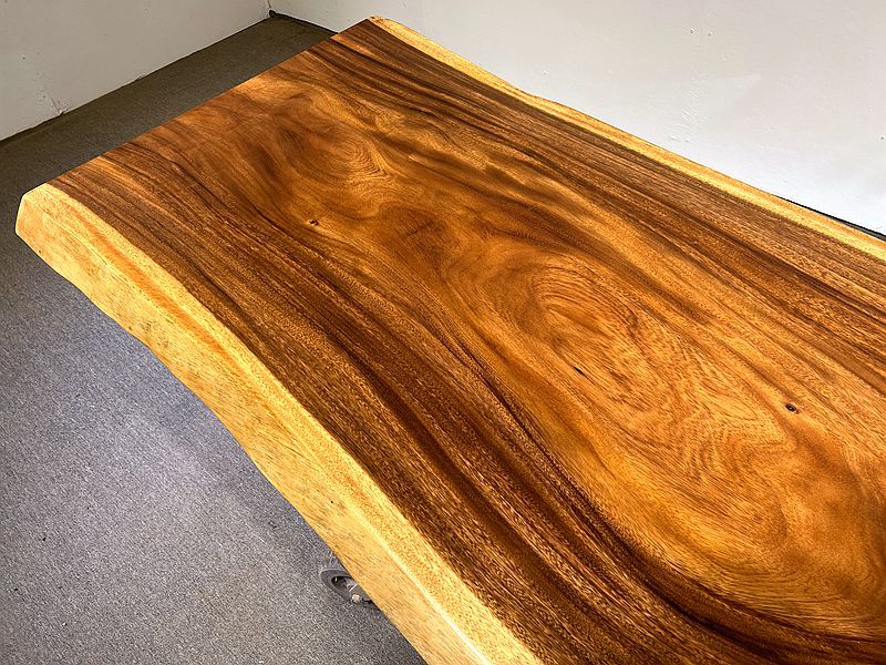 11 FT x 41'' Acacia Conference Table | One-Piece Slab Luxury Wood Tables