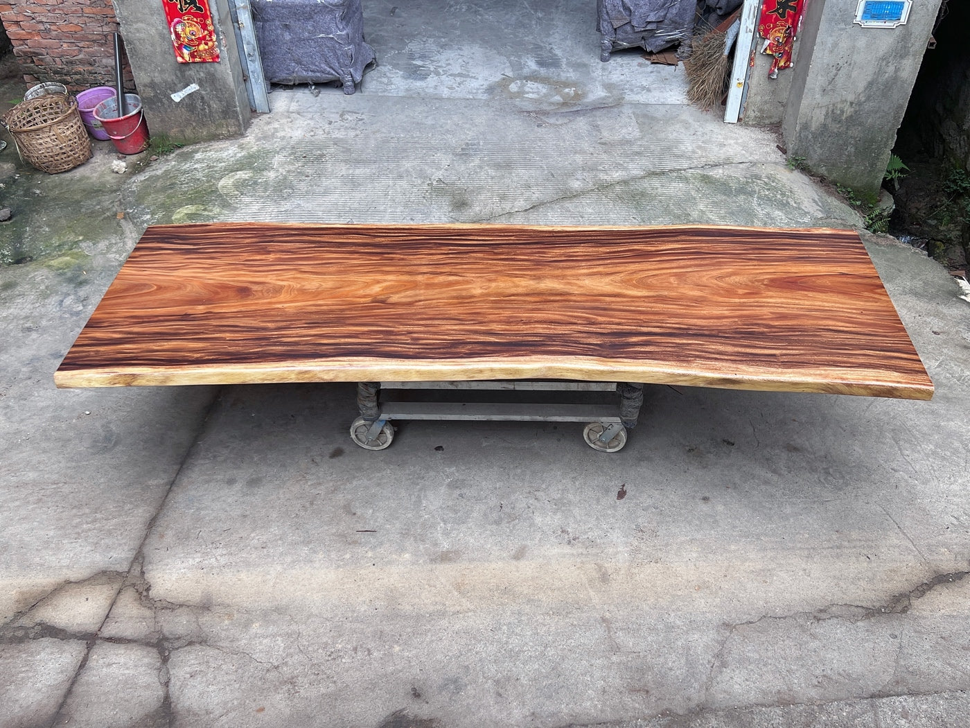 11 FT x 41'' Acacia Conference Table | One-Piece Slab (Copy) Luxury Wood Tables