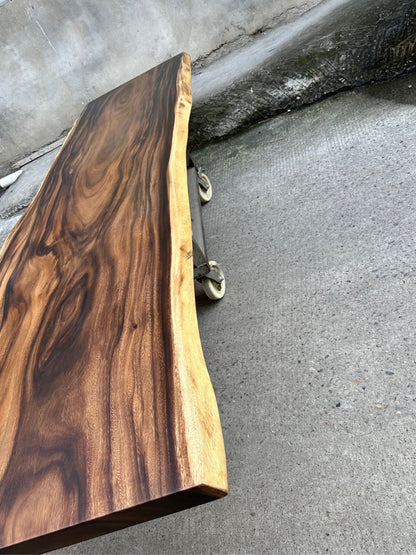 12 FT x 41'' Acacia Conference Table | One-Piece Slab (Copy) Luxury Wood Tables