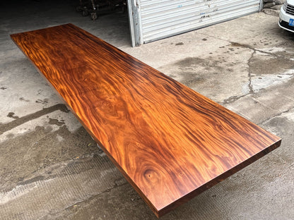 16.4 FT x 47.2'' Acacia Conference Table | One-Piece Slab Luxury Wood Tables