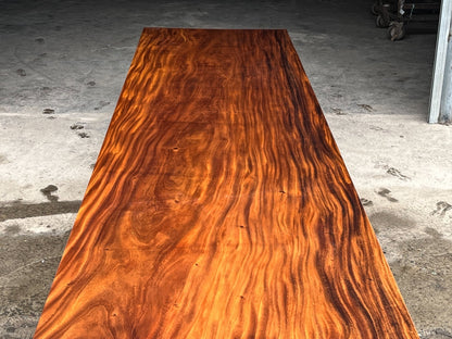 16.4 FT x 47.2'' Acacia Conference Table | One-Piece Slab Luxury Wood Tables