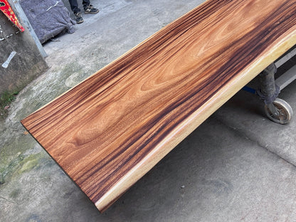 14 FT x 40'' Acacia Conference Table | One-Piece Slab Luxury Wood Tables