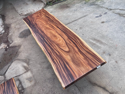 14 FT x 40'' Acacia Conference Table | One-Piece Slab Luxury Wood Tables
