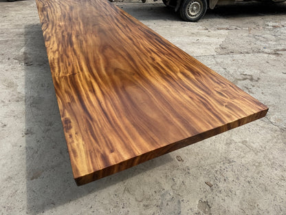 15 FT x 40'' Acacia Conference Table | One-Piece Slab Luxury Wood Tables